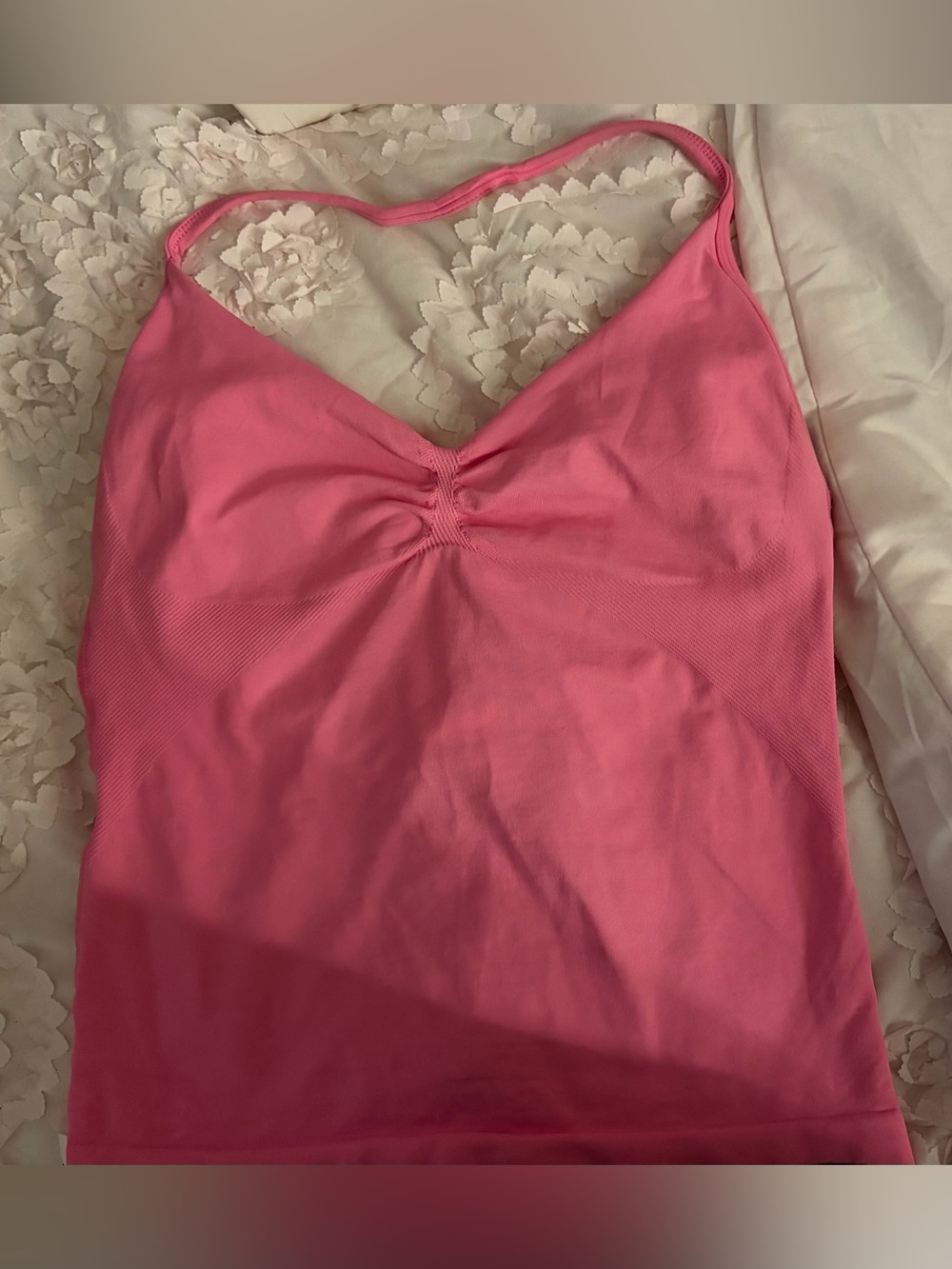 Dyfne Pink Seamless Cami Tank Top - Women Intimates